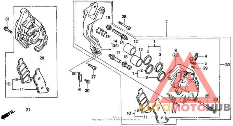 Передний суппорт