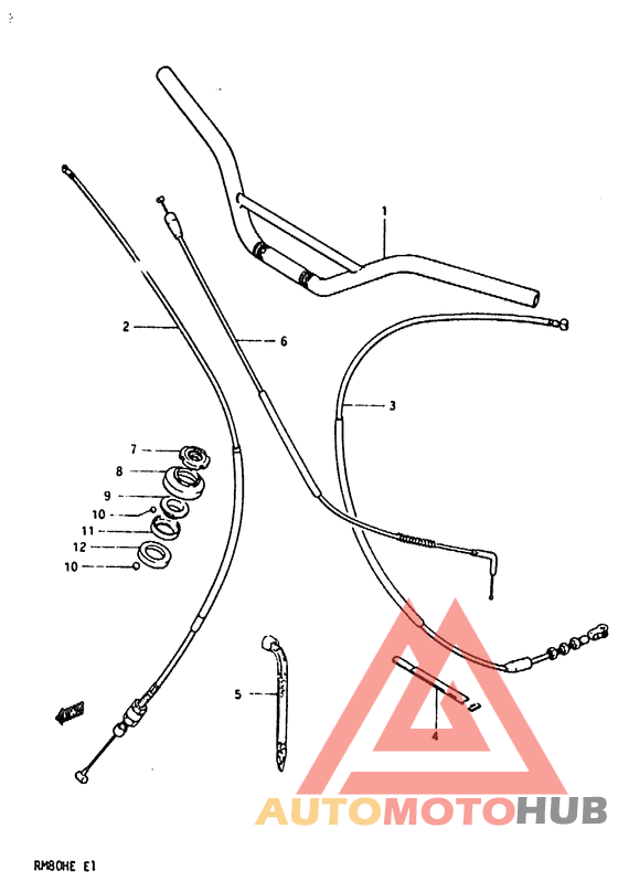 Handlebar - control cable
