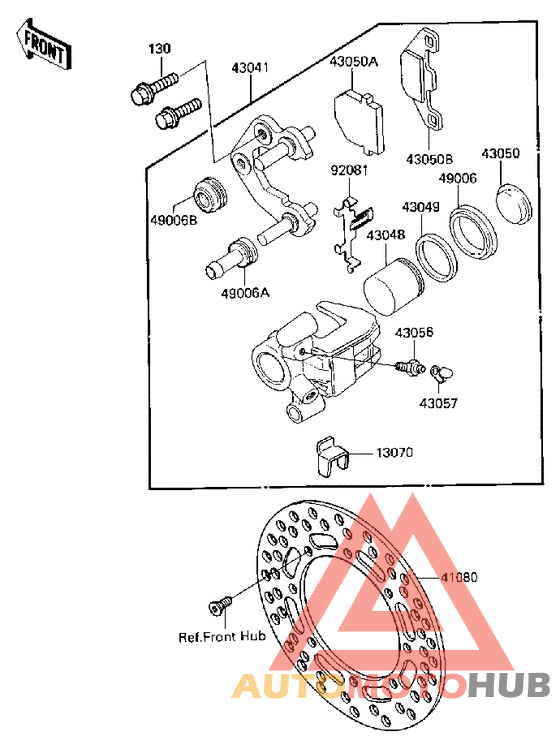 Передний суппорт