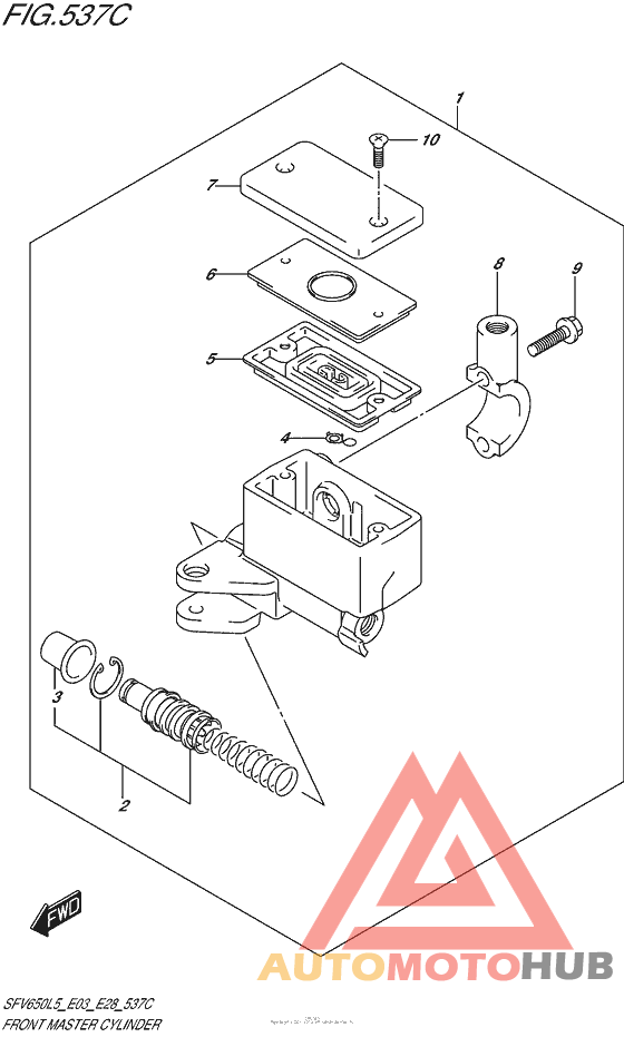 Front Master Cylinder (Sfv650L5 E33)