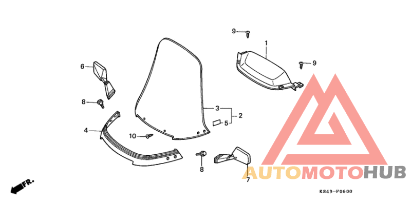 Meter visor/wind screen