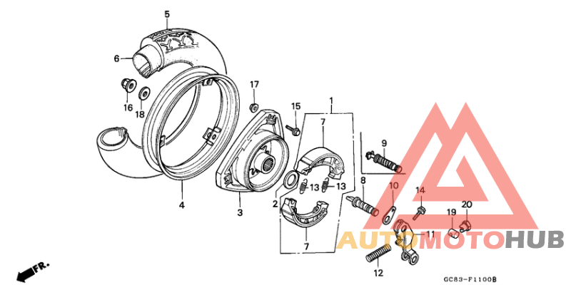 Rear wheel complete assy