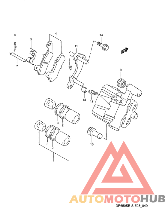 Задний суппорт