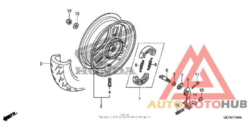 Переднее колесо