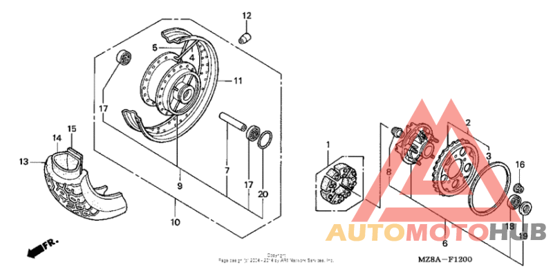 Переднее колесо