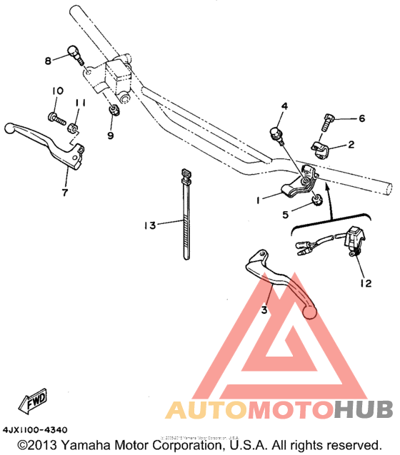 Handle switch - lever