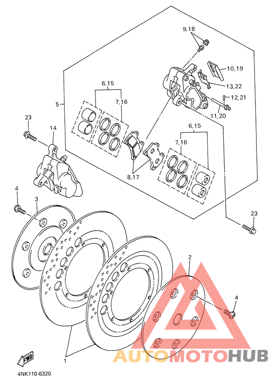 Передний тормоз