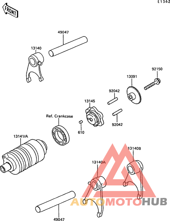 Change drum/shift fork