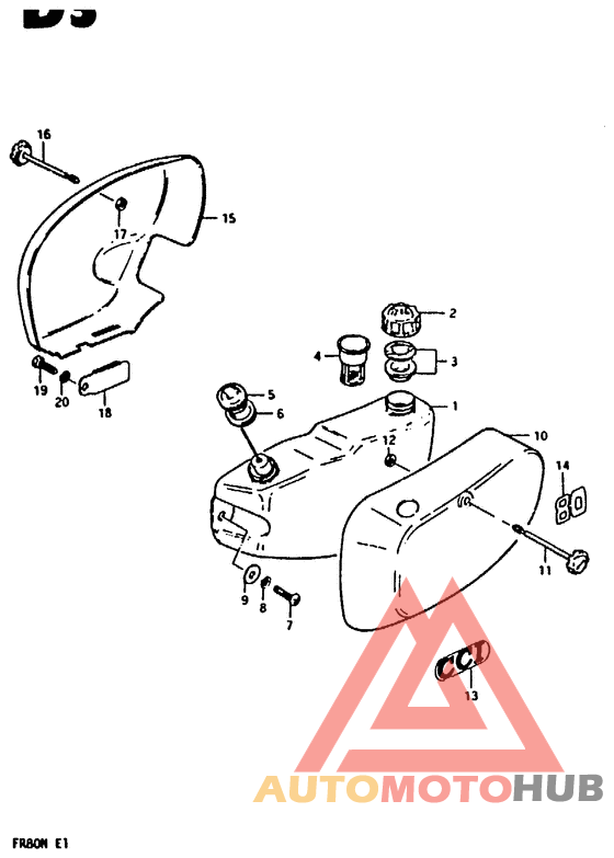 Oil tank - frame cover