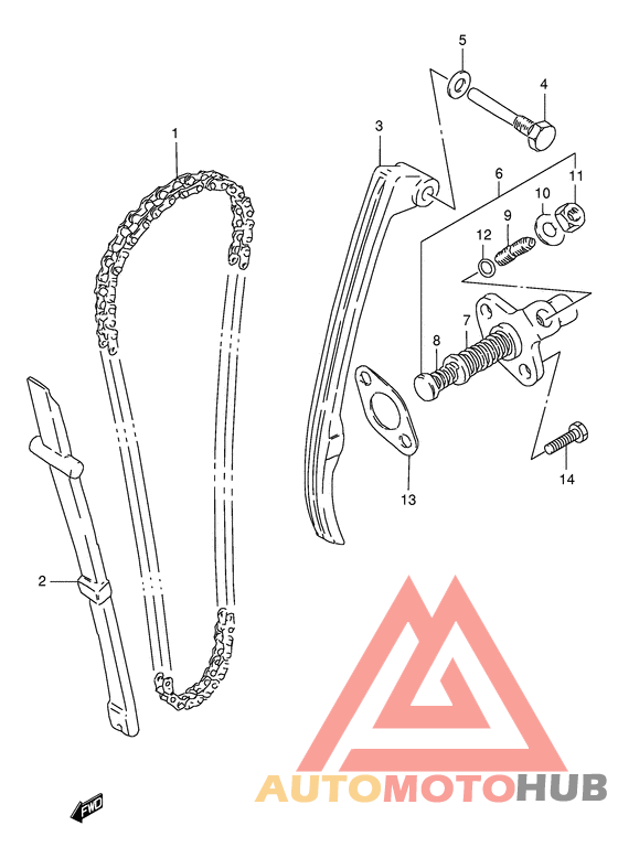 Держатель направляющей