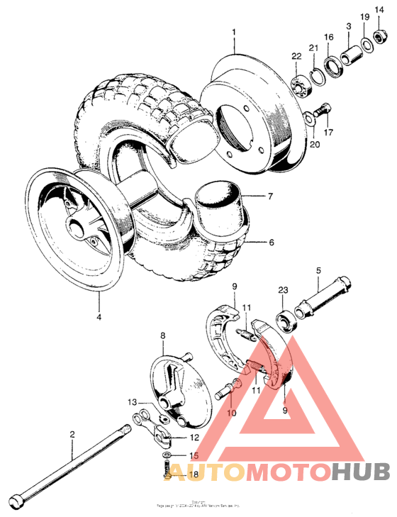 Переднее колесо