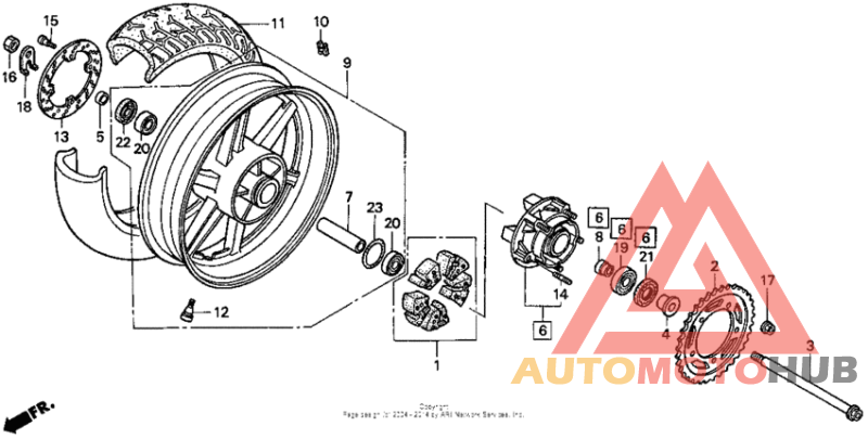 Переднее колесо