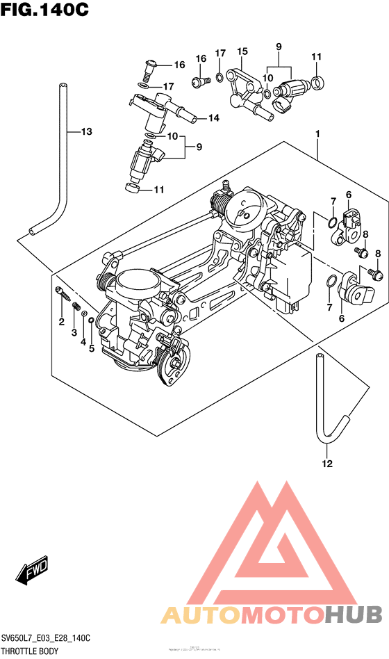 Throttle Body (Sv650Al7 E28)