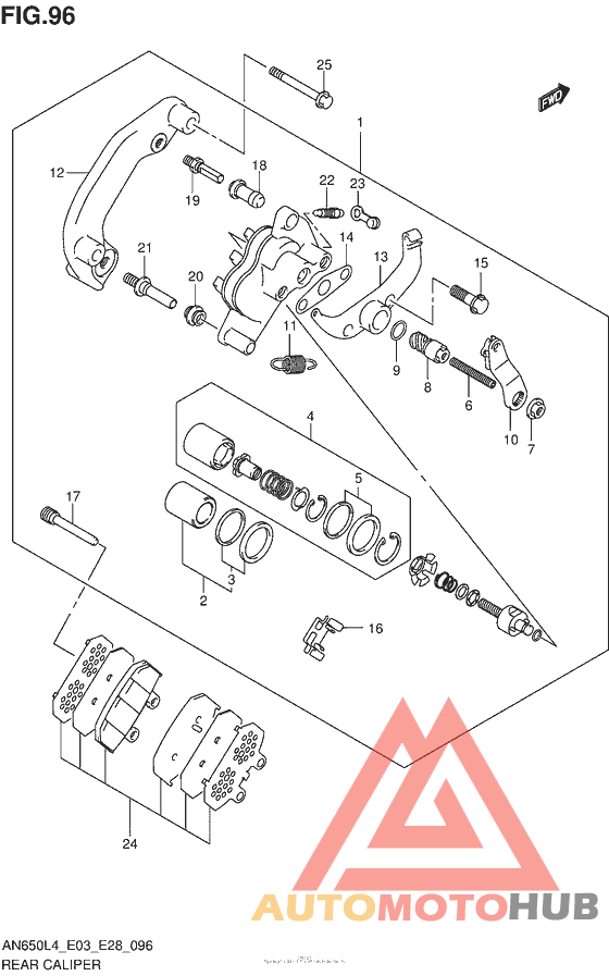 Задний суппорт