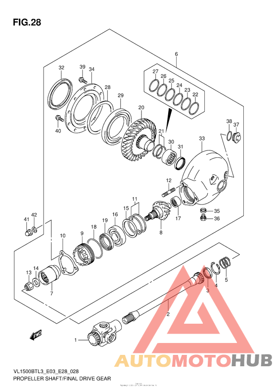 Propeller Shaft/final Drive Gear