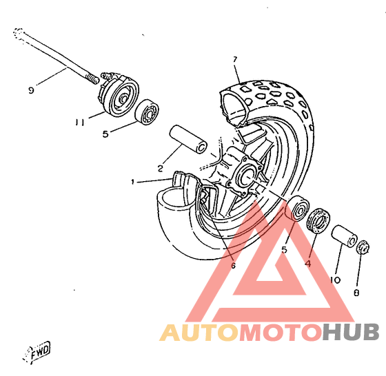 Переднее колесо