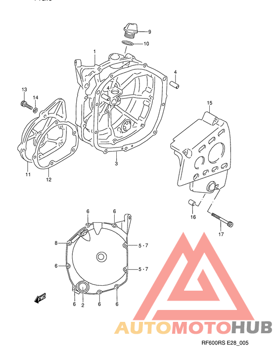 Crankcase cover ass`y  (v