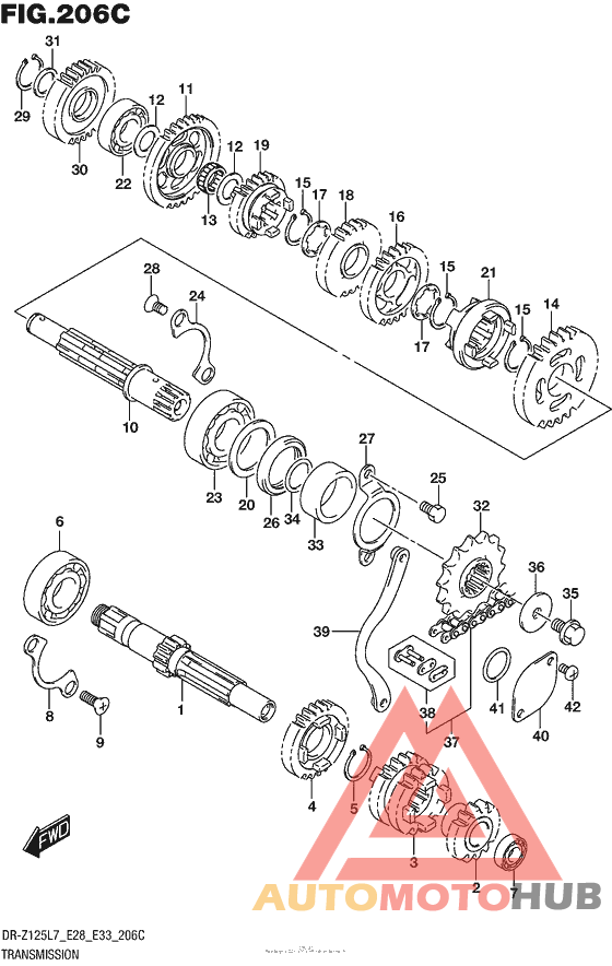 Transmission (Dr-Z125L E33)
