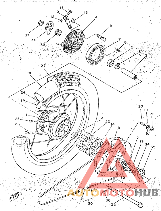 Переднее колесо