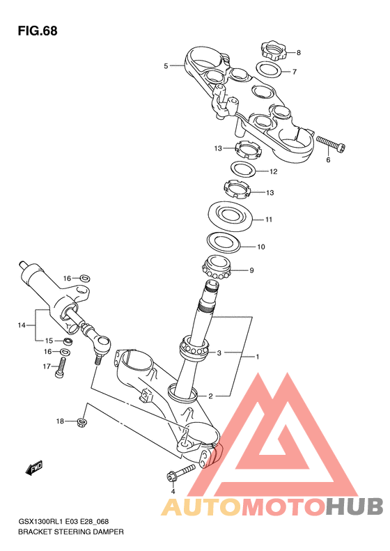 Bracket - steering damper