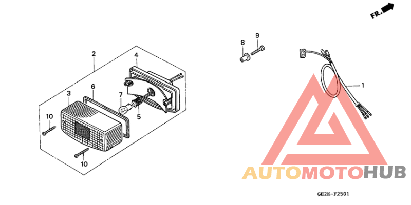 Taillight unit ass`y