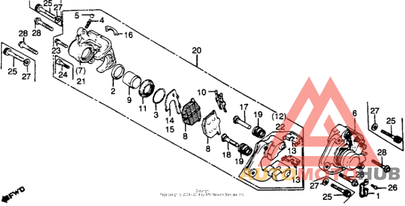 Передний суппорт