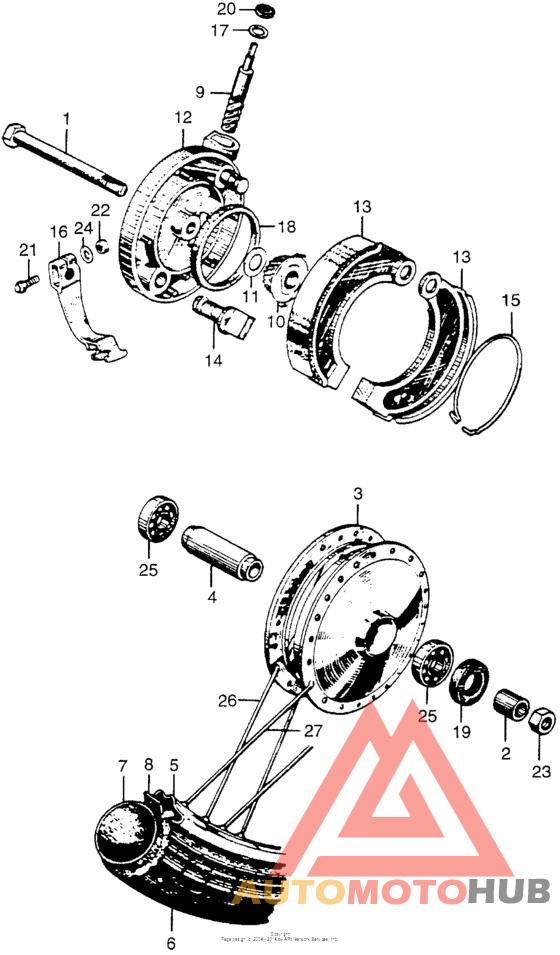 Переднее колесо