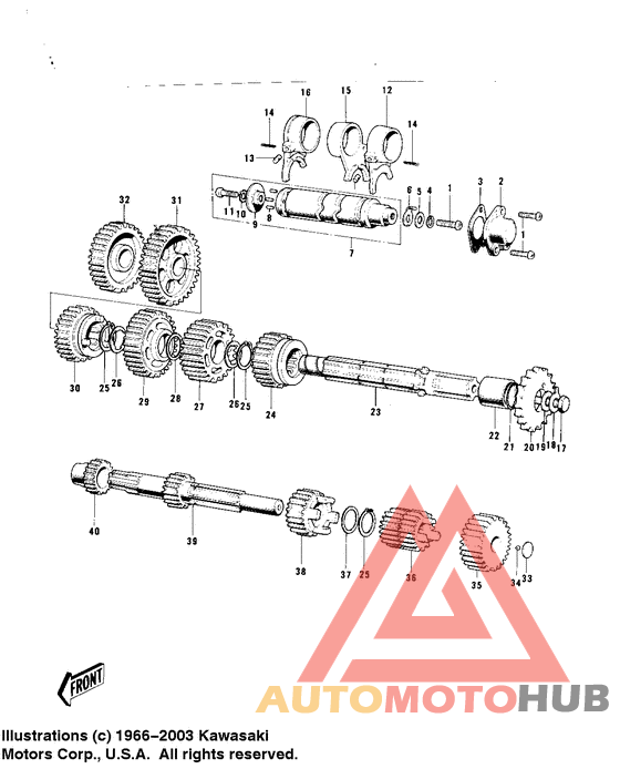 Transmission/change drum