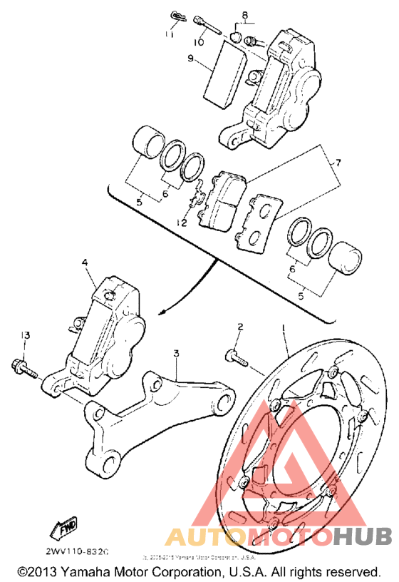 Задний суппорт