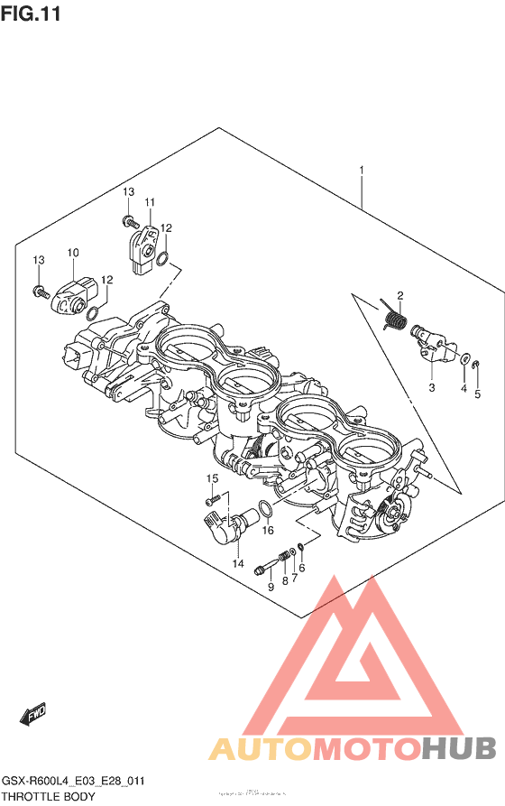 Throttle Body (Gsx-R600L4 E03)