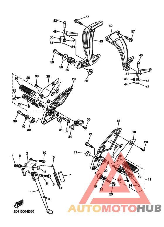 Support & repose pied
