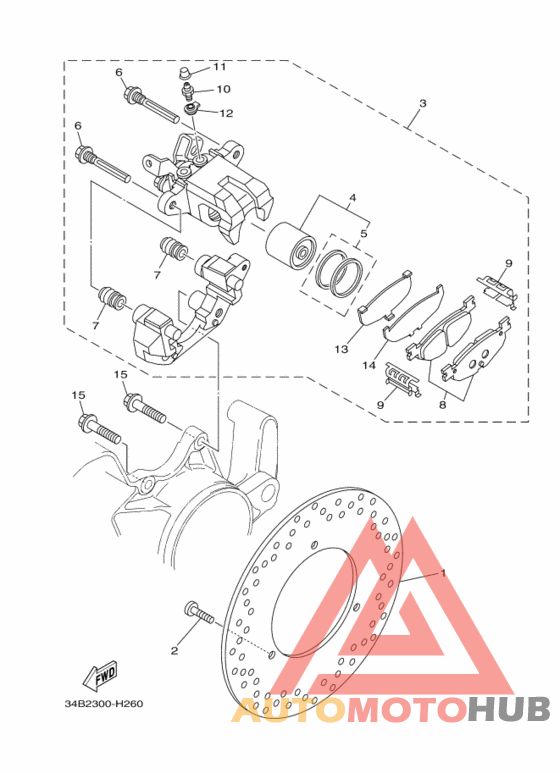 Задний суппорт