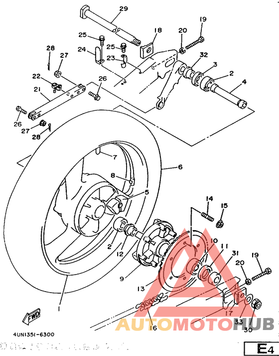 Переднее колесо