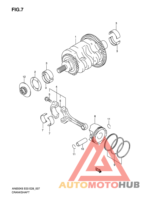 Вал коленчатый