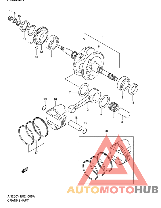 Вал коленчатый