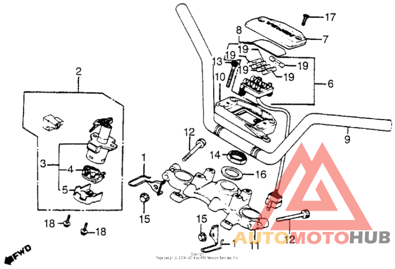 Handlebar + top bridge