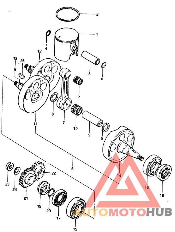 Вал коленчатый