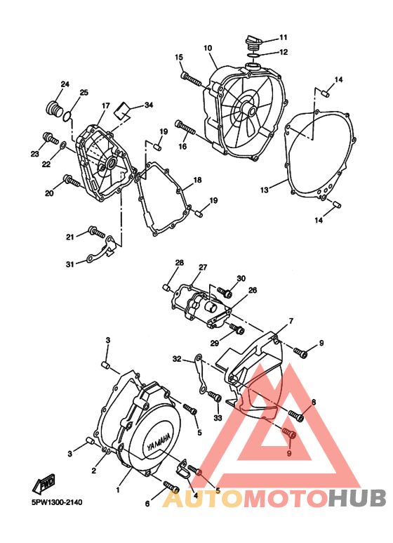 Crankcase cover ass`y  (v