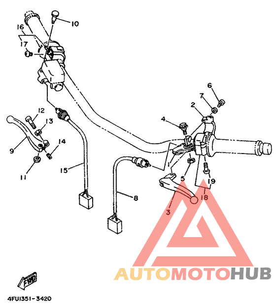 Handle switch. lever