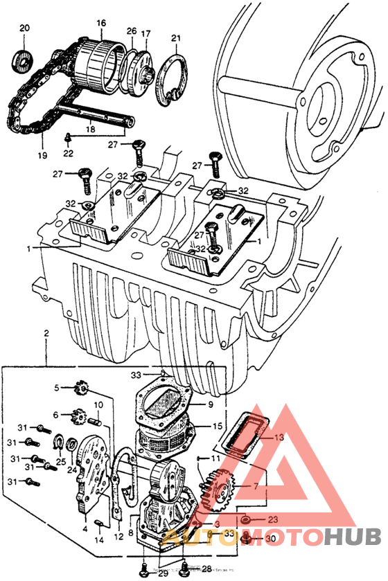 Oil pump + oil filter