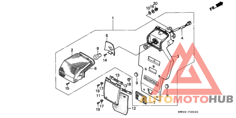 Taillight unit ass`y