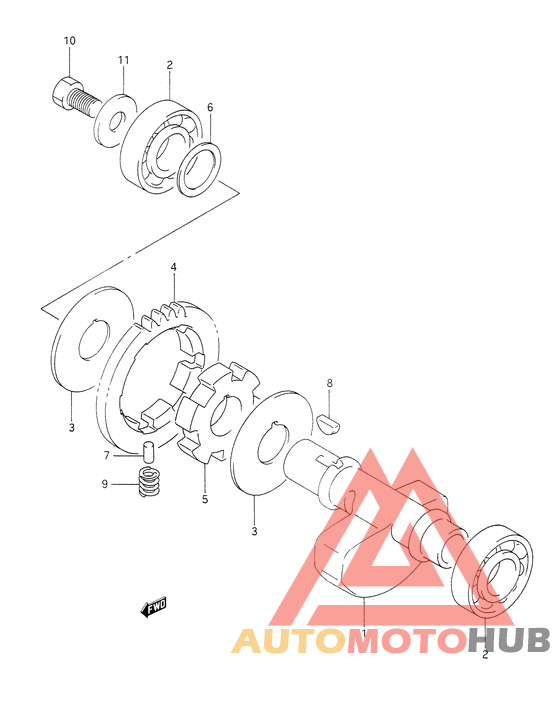 Балансир кривошипа