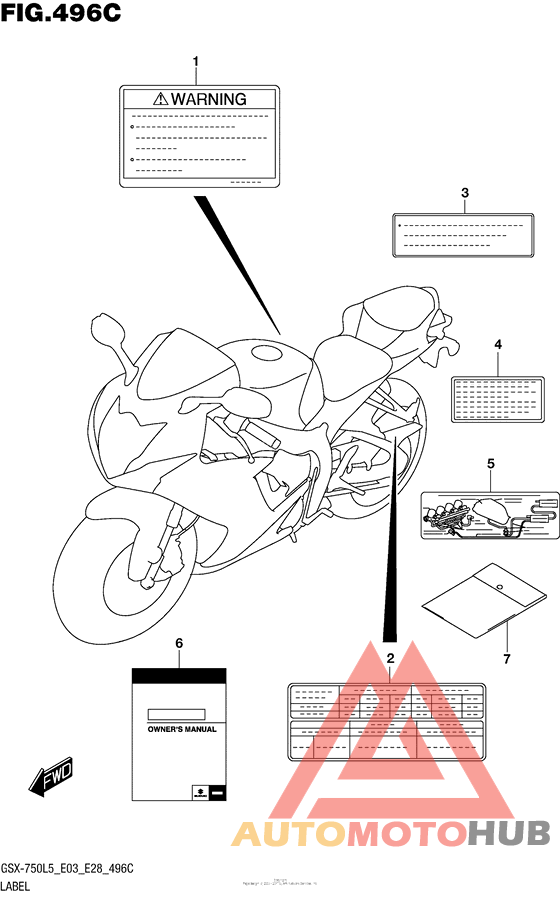 Label (Gsx-R750L5 E33)