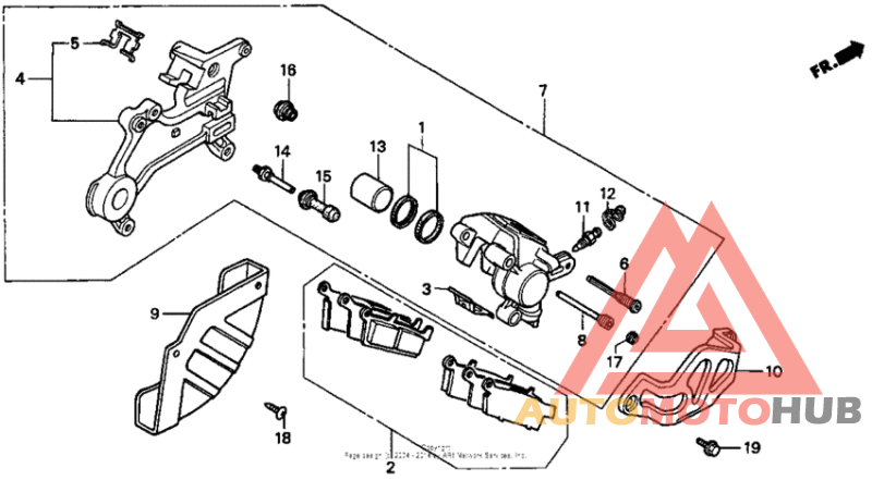 Задний суппорт