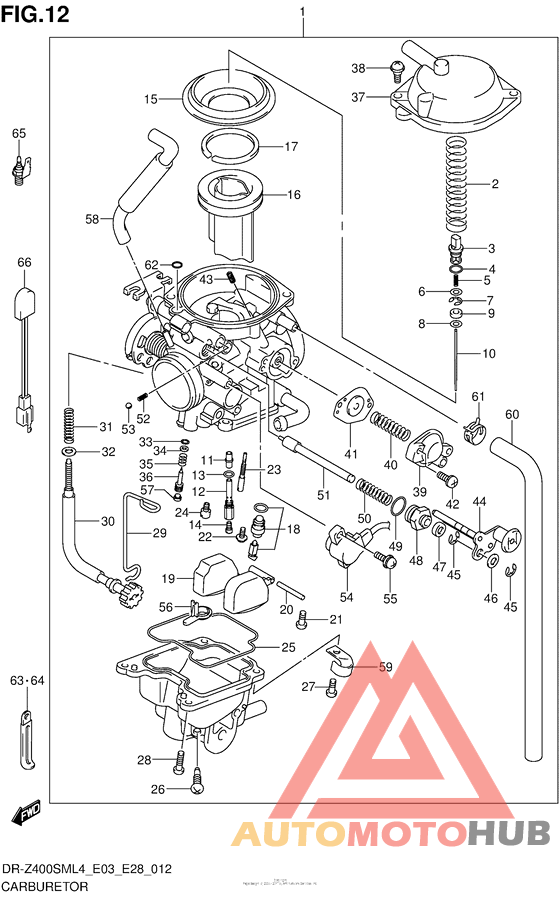 Carburetor (Dr-Z400Sml4 E03)