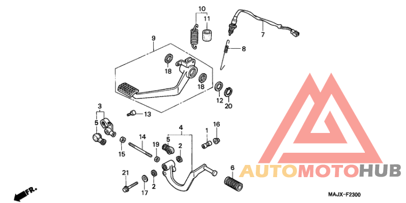 Brake pedal assy