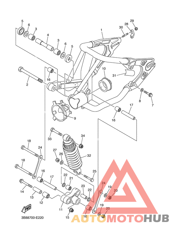 Brazo trasero & suspension