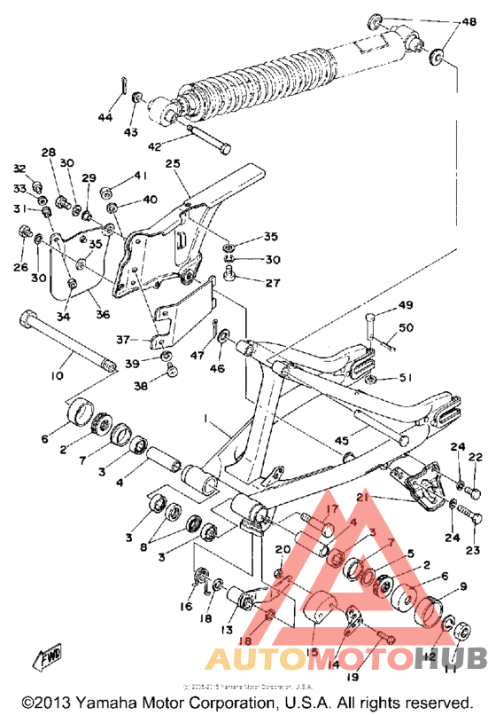 Rear arm - chain case