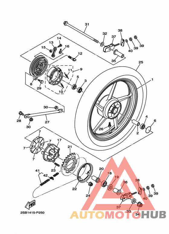 Переднее колесо