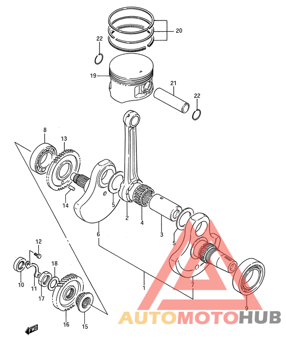 Вал коленчатый